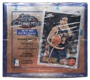 1996/97 Topps Chrome Basketball Hobby Unopened Box (20 Packs)